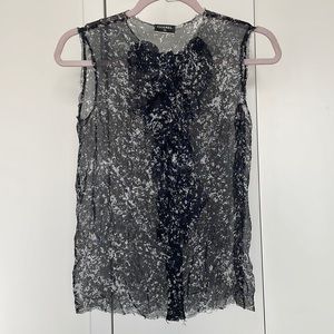 Chanel delicate silk blouse and scarf